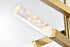 Elegant Lighting Ari 8 Light Pendant L48 Inch H22 Inch L8 Satin Gold in Satin Gold and Clear Finish Model: 2085L4SG