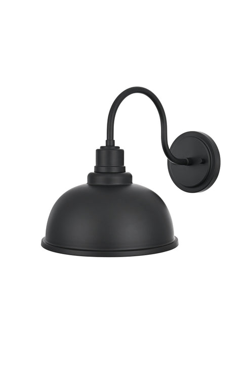 Elegant Lighting Aron 1 Light Wall Sconce W9.5 Inch xH11 Inch xE14 Inch in Black Model: OD801W11BK