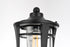 Elegant Lighting Artemis 13 inch Outdoor Post light in Black in Black and Clear Finish Model: OD609P13BK
