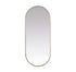 Elegant Lighting Asha Metal Frame Oval Mirror 30x72 Inch in Black Model: MR2A3072BLK