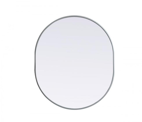Elegant Lighting Asha Metal Frame Oval Mirror 30x72 Inch in Black Model: MR2A3072BLK