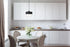 Elegant Lighting Ashwell 1 Light Black Pendant With Clear Glass in Black and Clear Finish Model: LD2243BK