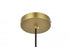 Elegant Lighting Ashwell 5 inch Pendant Clear Shade in Satin Gold in Satin Gold and Clear Finish Model: LD2240SG