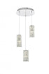 Elegant Lighting Aston 16 inch LED Pendant in Chrome Model: 3680D3RC