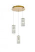 Elegant Lighting Aston 16 inch LED Pendant in Chrome Model: 3680D3RC