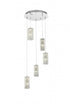 Elegant Lighting Aston 20 inch LED Pendant in Chrome Model: 3680D5RC