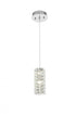 Elegant Lighting Aston 6.5 inch LED Pendant in Chrome Model: 3680D1C