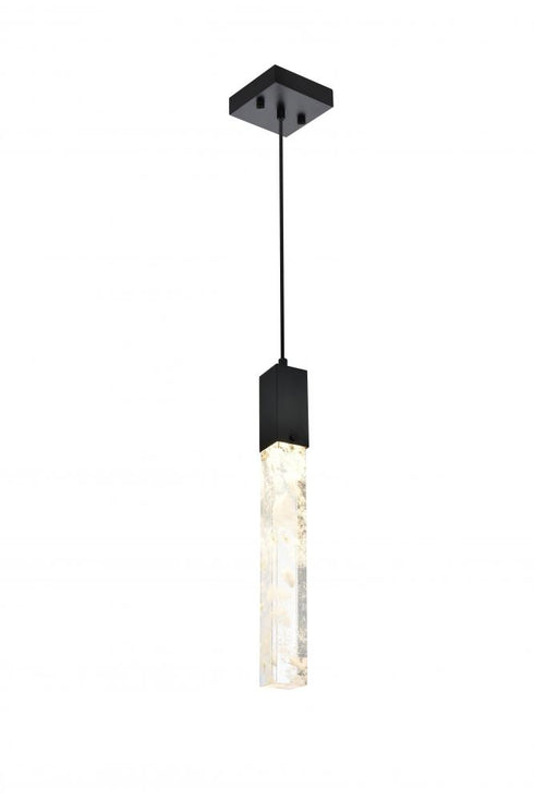 Elegant Lighting Aurora 5 inch Pendant in Satin Gold in Satin Gold and Clear Finish Model: 2088D5SG