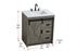 Elegant Lighting Austin Vanity Cabinet 1Dr 2Dw 30 Inch x34 Inch x22 Inch in Rustic Grey Model: VF90530RG