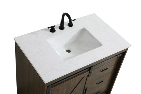 Elegant Lighting Austin Vanity Cabinet 1Dr 2Dw 36 Inch x34 Inch x22 Inch in Expresso Model: VF90536EX