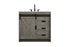 Elegant Lighting Austin Vanity Cabinet 1Dr 2Dw 36 Inch x34 Inch x22 Inch in Rustic Grey Model: VF90536RG