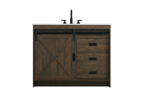 Elegant Lighting Austin Vanity Cabinet 1Dr 2Dw 42 Inch x34 Inch x22 Inch in Expresso Model: VF90542EX
