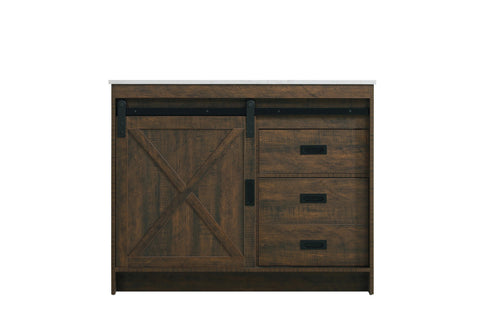 Elegant Lighting Austin Vanity Cabinet 1Dr 2Dw 42 Inch x34 Inch x22 Inch in Expresso Model: VF90542EX