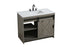 Elegant Lighting Austin Vanity Cabinet 1Dr 2Dw 42 Inch x34 Inch x22 Inch in Rustic Grey Model: VF90542RG