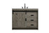 Elegant Lighting Austin Vanity Cabinet 1Dr 2Dw 42 Inch x34 Inch x22 Inch in Rustic Grey Model: VF90542RG