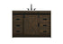 Elegant Lighting Austin Vanity Cabinet 1Dr 4Dw 48 Inch x34 Inch x22 Inch in Expresso Model: VF90548EX
