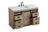 Elegant Lighting Austin Vanity Cabinet 1Dr 4Dw 48 Inch x34 Inch x22 Inch in Natural Oak Model: VF90548NT