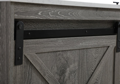 Elegant Lighting Austin Vanity Cabinet 1Dr 4Dw 48 Inch x34 Inch x22 Inch in Rustic Grey Model: VF90548RG