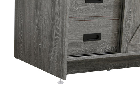 Elegant Lighting Austin Vanity Cabinet 1Dr 4Dw 48 Inch x34 Inch x22 Inch in Rustic Grey Model: VF90548RG