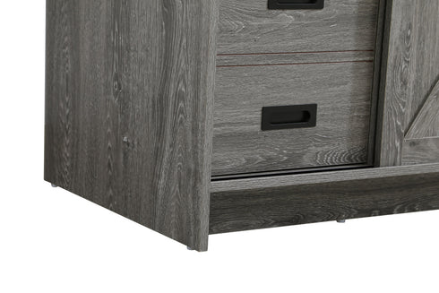 Elegant Lighting Austin Vanity Cabinet 1Dr 4Dw 48 Inch x34 Inch x22 Inch in Rustic Grey Model: VF90548RG