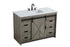 Elegant Lighting Austin Vanity Cabinet 1Dr 4Dw 48 Inch x34 Inch x22 Inch in Rustic Grey Model: VF90548RG