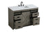 Elegant Lighting Austin Vanity Cabinet 1Dr 4Dw 48 Inch x34 Inch x22 Inch in Rustic Grey Model: VF90548RG