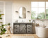 Elegant Lighting Austin Vanity Cabinet 1Dr 4Dw 54 Inch x34 Inch x22 Inch in Rustic Grey Model: VF90554RG