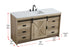 Elegant Lighting Austin Vanity Cabinet 1Dr 4Dw 60 Inch x34 Inch x22 Inch in Natural Oak Model: VF90560NT