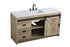 Elegant Lighting Austin Vanity Cabinet 1Dr 4Dw 60 Inch x34 Inch x22 Inch in Natural Oak Model: VF90560NT