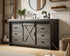 Elegant Lighting Austin Vanity Cabinet 1Dr 4Dw 60 Inch x34 Inch x22 Inch in Rustic Grey Model: VF90560RG