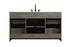 Elegant Lighting Austin Vanity Cabinet 1Dr 4Dw 60 Inch x34 Inch x22 Inch in Rustic Grey Model: VF90560RG