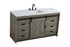 Elegant Lighting Austin Vanity Cabinet 1Dr 4Dw 60 Inch x34 Inch x22 Inch in Rustic Grey Model: VF90560RG