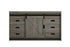 Elegant Lighting Austin Vanity Cabinet 1Dr 4Dw 60 Inch x34 Inch x22 Inch in Rustic Grey Model: VF90560RG
