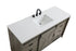 Elegant Lighting Austin Vanity Cabinet 1Dr 4Dw 60 Inch x34 Inch x22 Inch in Rustic Grey Model: VF90560RG