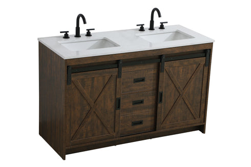 Elegant Lighting Austin Vanity Cabinet 2Dr 2Dw 54 Inch x34 Inch x22 Inch in Expresso Model: VF90554DEX