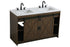 Elegant Lighting Austin Vanity Cabinet 2Dr 2Dw 54 Inch x34 Inch x22 Inch in Expresso Model: VF90554DEX