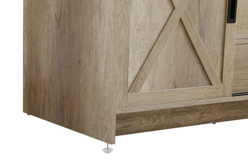 Elegant Lighting Austin Vanity Cabinet 2Dr 2Dw 54 Inch x34 Inch x22 Inch in Natural Oak Model: VF90554DNT