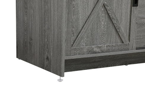 Elegant Lighting Austin Vanity Cabinet 2Dr 2Dw 54 Inch x34 Inch x22 Inch in Rustic Grey Model: VF90554DRG