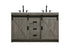 Elegant Lighting Austin Vanity Cabinet 2Dr 2Dw 54 Inch x34 Inch x22 Inch in Rustic Grey Model: VF90554DRG