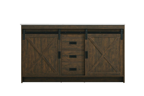 Elegant Lighting Austin Vanity Cabinet 2Dr 2Dw 60 Inch x34 Inch x22 Inch in Expresso Model: VF90560DEX