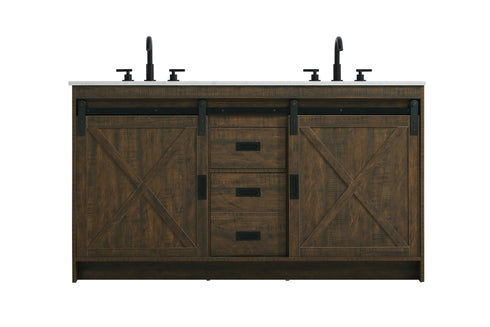 Elegant Lighting Austin Vanity Cabinet 2Dr 2Dw 60 Inch x34 Inch x22 Inch in Expresso Model: VF90560DEX