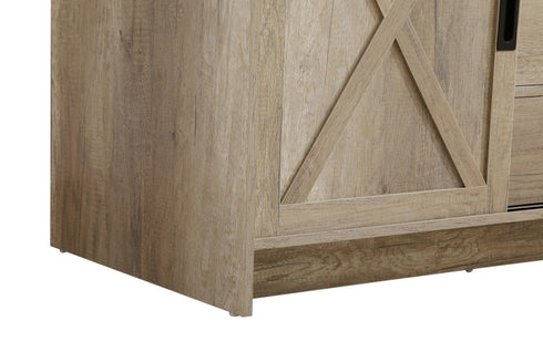 Elegant Lighting Austin Vanity Cabinet 2Dr 2Dw 60 Inch x34 Inch x22 Inch in Natural Oak Model: VF90560DNT