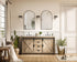Elegant Lighting Austin Vanity Cabinet 2Dr 2Dw 60 Inch x34 Inch x22 Inch in Natural Oak Model: VF90560DNT