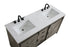Elegant Lighting Austin Vanity Cabinet 2Dr 2Dw 60 Inch x34 Inch x22 Inch in Rustic Grey Model: VF90560DRG