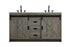 Elegant Lighting Austin Vanity Cabinet 2Dr 2Dw 60 Inch x34 Inch x22 Inch in Rustic Grey Model: VF90560DRG