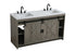 Elegant Lighting Austin Vanity Cabinet 2Dr 2Dw 60 Inch x34 Inch x22 Inch in Rustic Grey Model: VF90560DRG