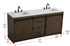 Elegant Lighting Austin Vanity Cabinet 2Dr 2Dw 72 Inch x34 Inch x22 Inch in Expresso Model: VF90572DEX
