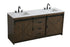 Elegant Lighting Austin Vanity Cabinet 2Dr 2Dw 72 Inch x34 Inch x22 Inch in Expresso Model: VF90572DEX