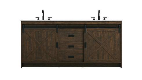 Elegant Lighting Austin Vanity Cabinet 2Dr 2Dw 72 Inch x34 Inch x22 Inch in Expresso Model: VF90572DEX