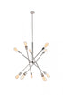 Elegant Lighting Axel 10 Lights polished Nickel Pendant Model: LD8018D28PN